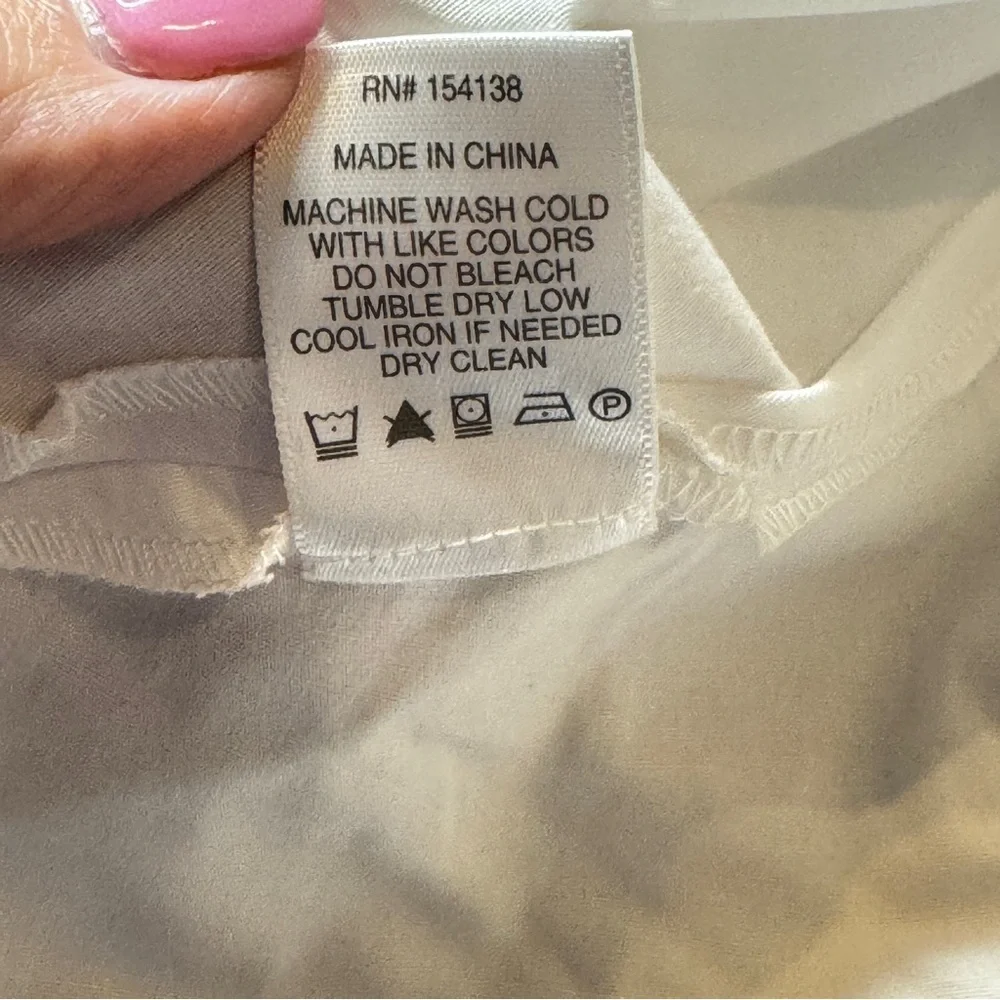 STAUD Women’s Crisp White Puff Sleeve Dani Blouse Empire Waist Top Sz 0